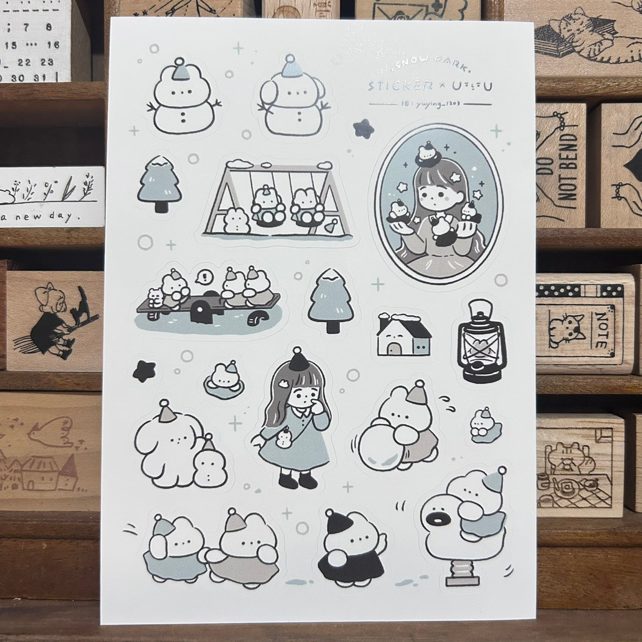 YuYing Snow Park Sticker Sheet