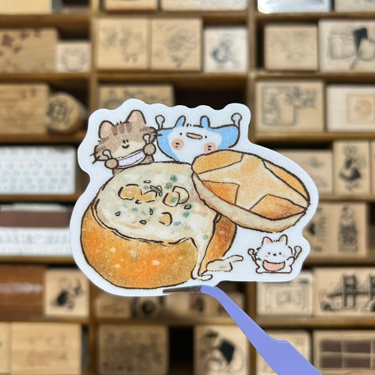 UBEE x tokubetsumemori Sourdough Waterproof Sticker