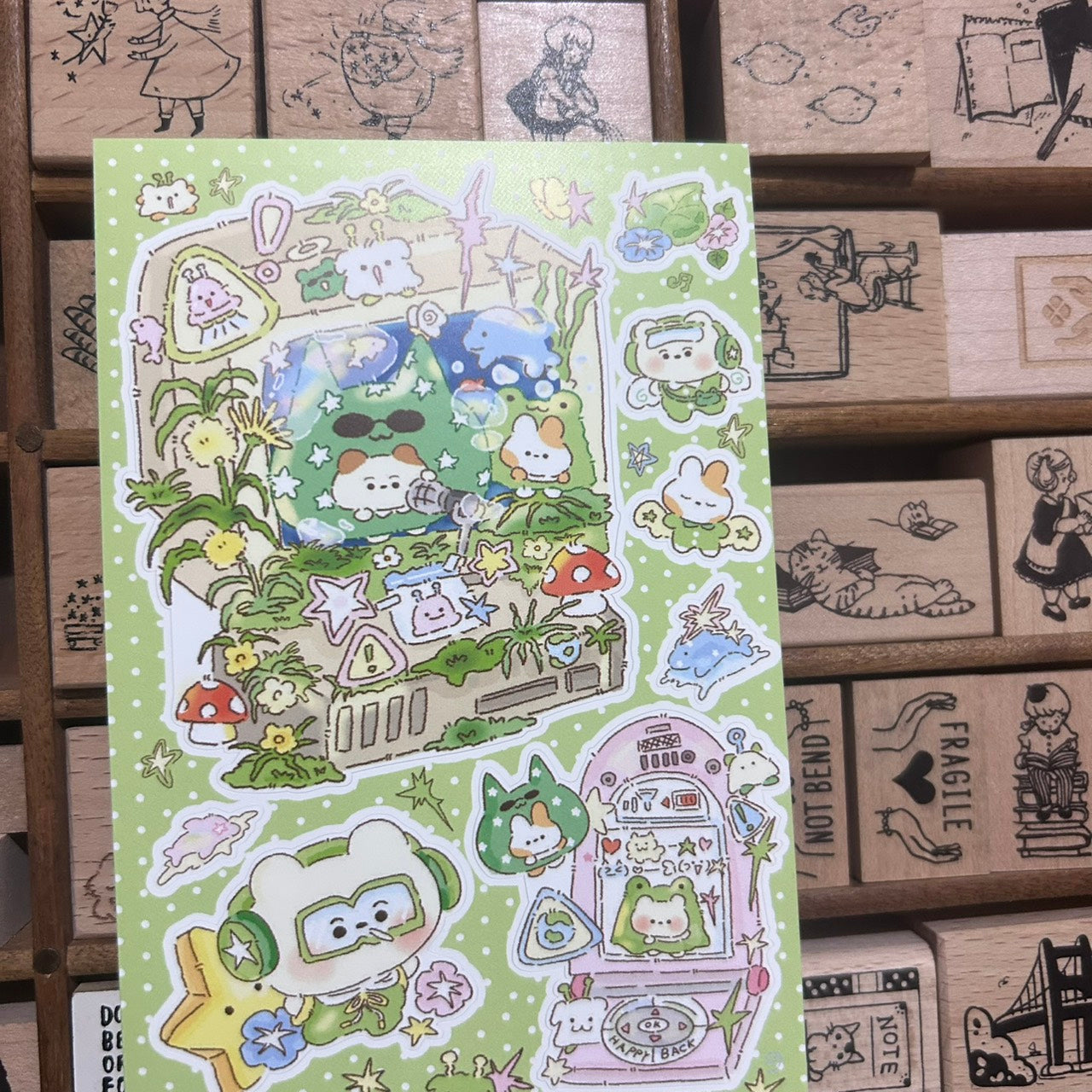 Chu Chu Family Space Creatures Sticker Sheet