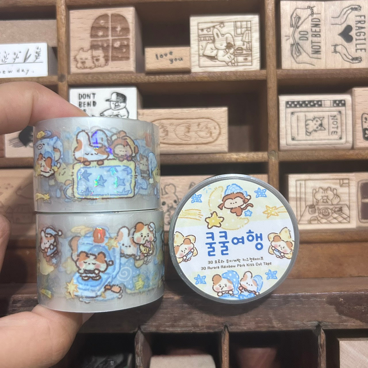 Chu Chu Family Good Night Kiss-Cut Tape Roll