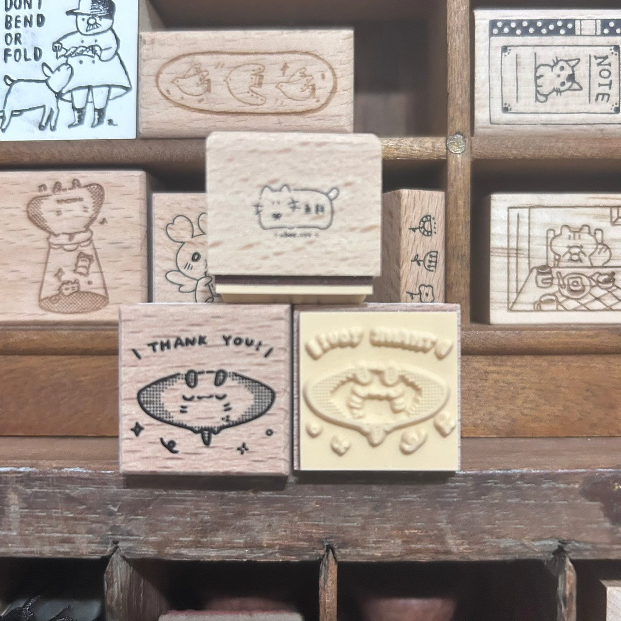 UBEE Thank You Wood Stamp