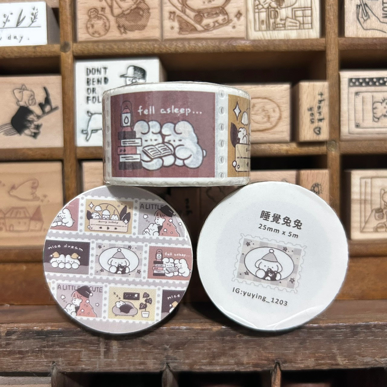 YuYing Good Night Stamp Washi Tape Roll