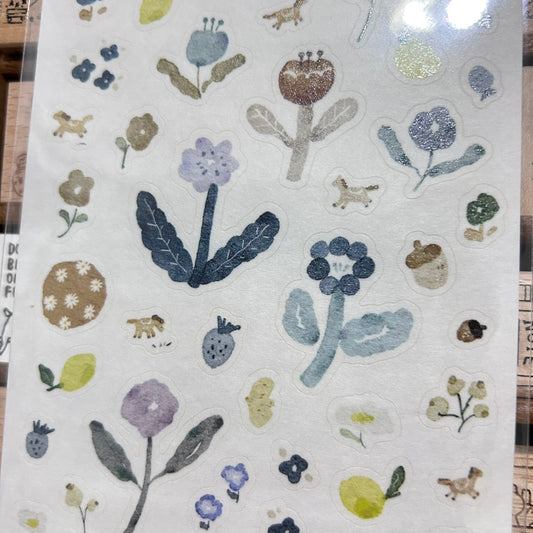 Pion Horse Washi Sticker Sheet