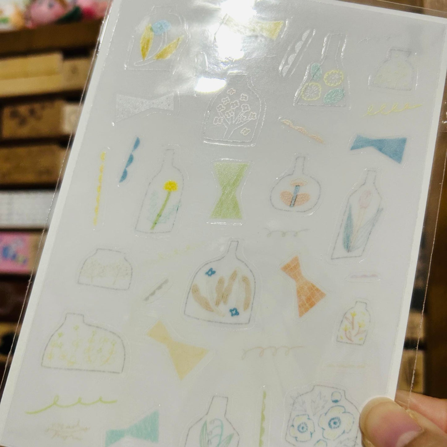 avocadomori Summer Glass Sticker and Postcard Set