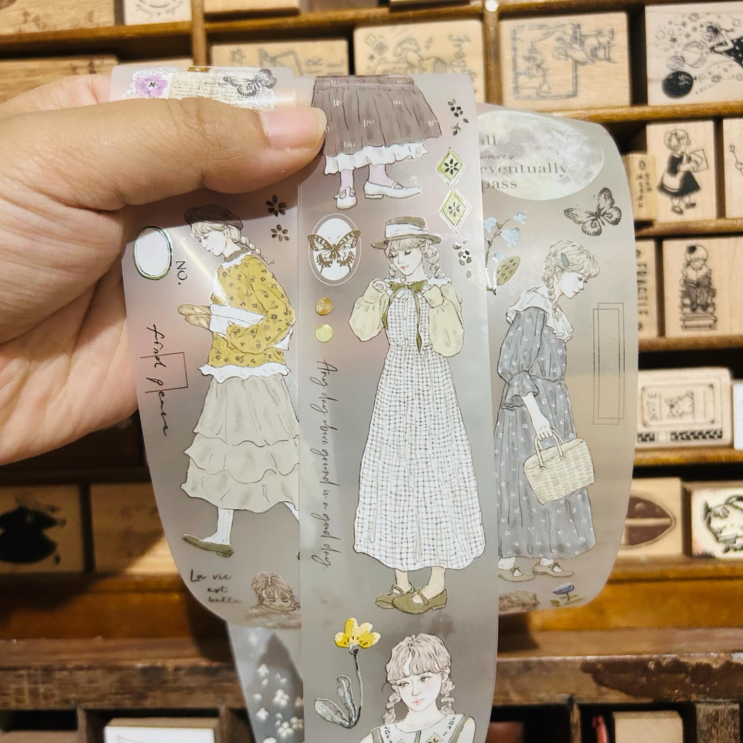 Pion Deco Forest PET Tape Full Roll and Samples