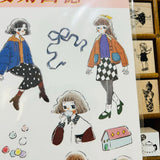Ann Di Retro Girls A5 Sticker Sheet