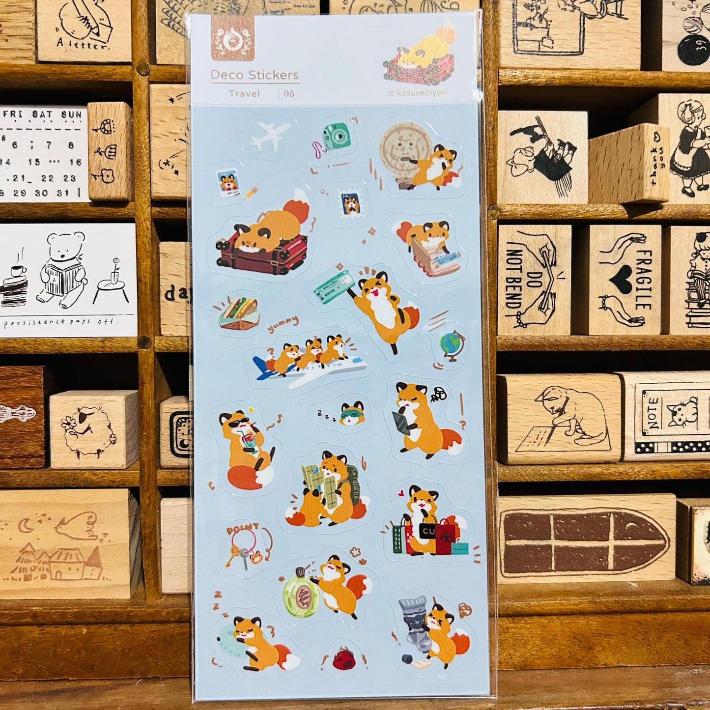 Kitsunebiyori Travel Sticker Sheet