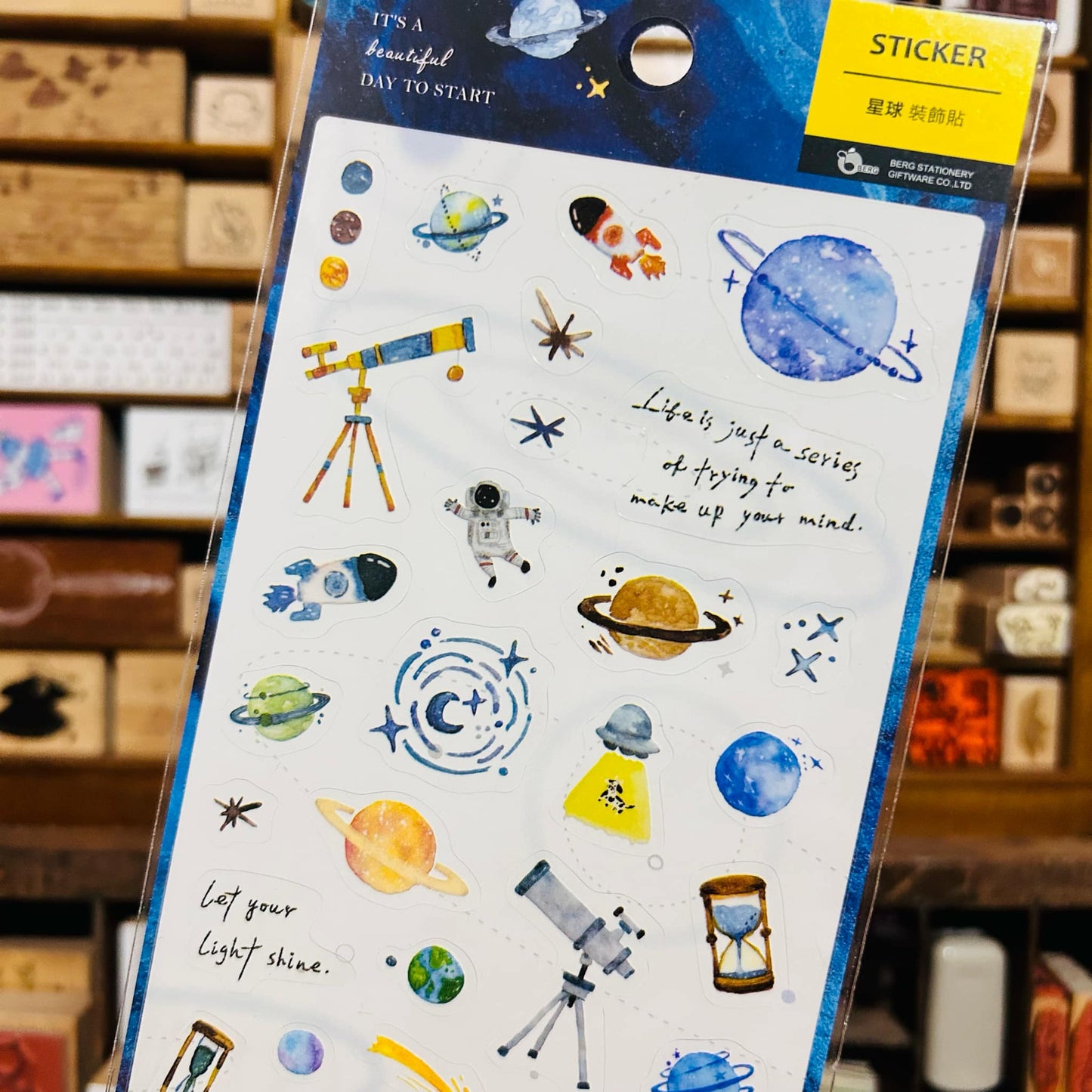 BERG x Pion Space Transparent Sticker Sheet