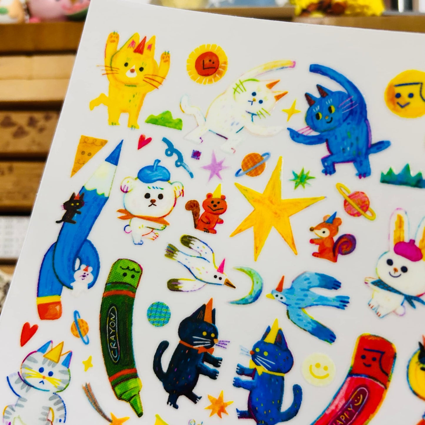 Dayuyoyo Animals Rub-On Transfer Sticker Sheet