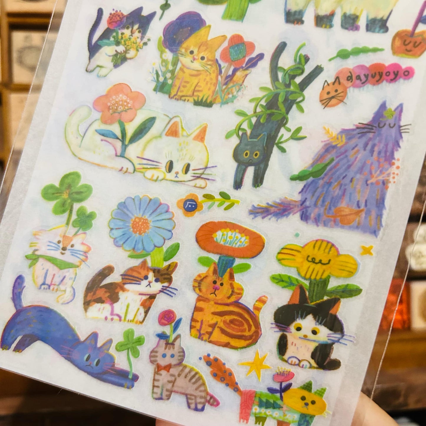 Dayuyoyo Cats Transfer Sticker Sheet Set