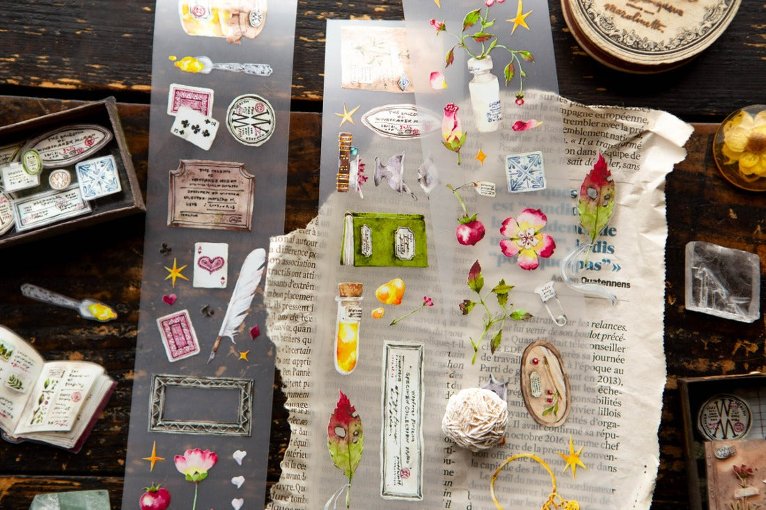 OURS Studio Desk of Botanist PET Tape Roll and Samples