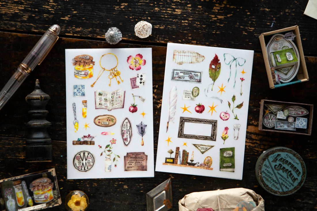 OURS Studio Desk of Botanist Transfer Sticker Sheet Pack