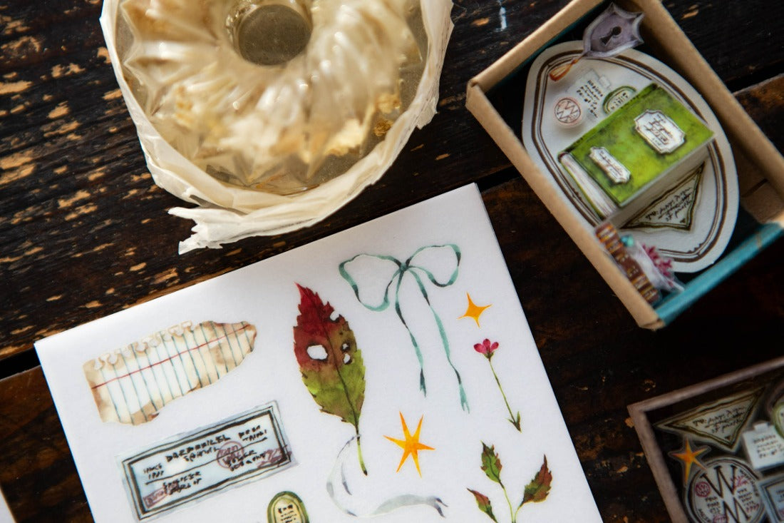 OURS Studio Desk of Botanist Transfer Sticker Sheet Pack