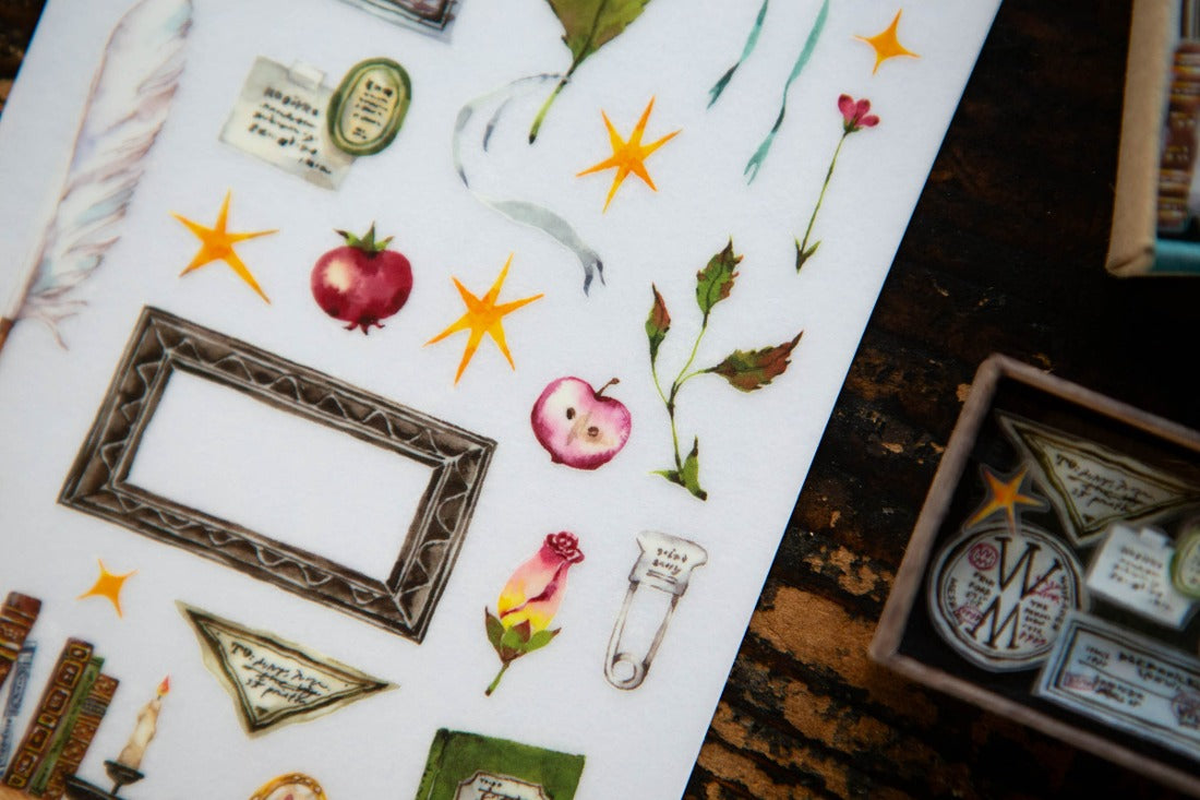 OURS Studio Desk of Botanist Transfer Sticker Sheet Pack