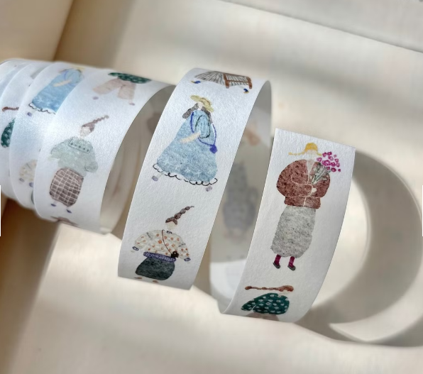 Pion Artsy Girl Kiss Cut Washi Tape Roll