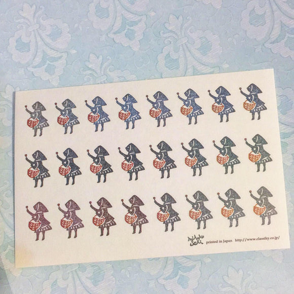 Classiky x Mihoko Seki Red Riding Hood Little Match Sticker Sheet