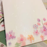 SAMPLER Washi Paper Sheets Purple Flowers