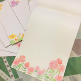 SAMPLER Washi Paper Sheets Pink Roses Ver 2