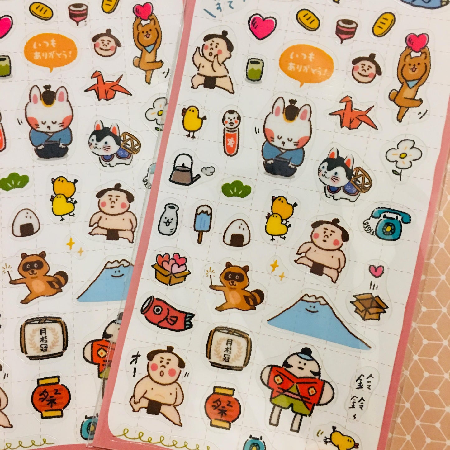 BERG Japan Kawaii Cute Aesthetic Transparent Sticker Sheet Pink