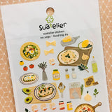 Suatelier Design food trip #1 sticker sheet