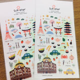 Suatelier Design daily in tokyo sticker sheet