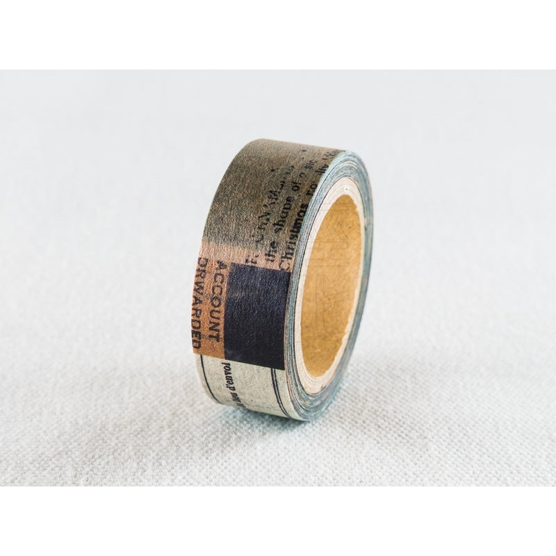 YOHAKU "collage_ao x tea" Y-014 Washi Masking Tape Roll