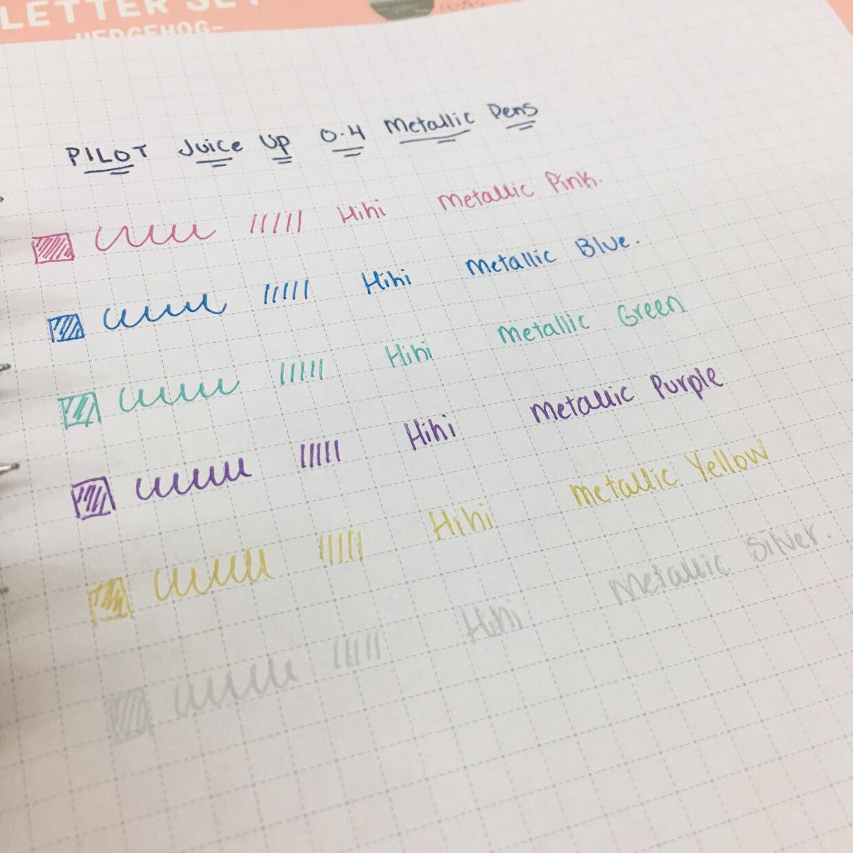 Pilot Juice Up Metallic 0.4mm Pens