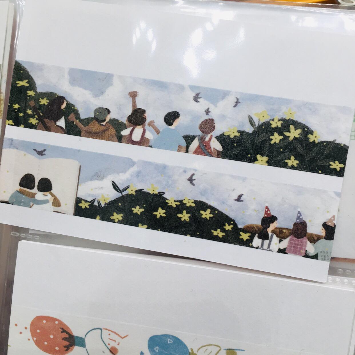 Yamadoro With You Washi Masking Tape Roll and Samples