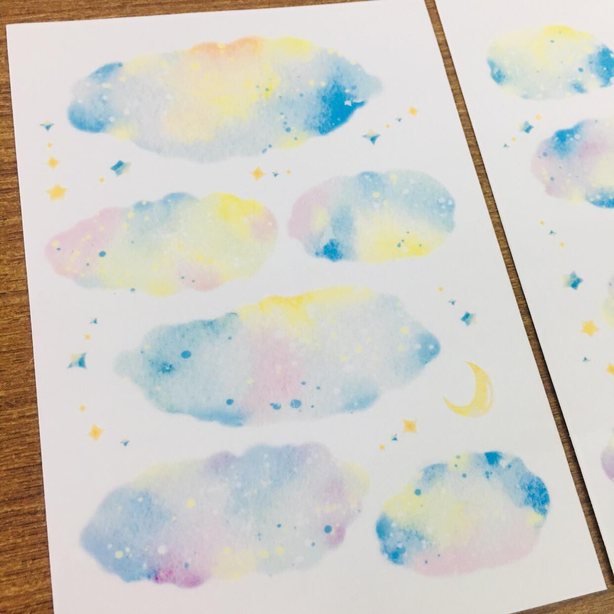 Fungus Girl Pastel Dreamy Clouds Sticker Sheets