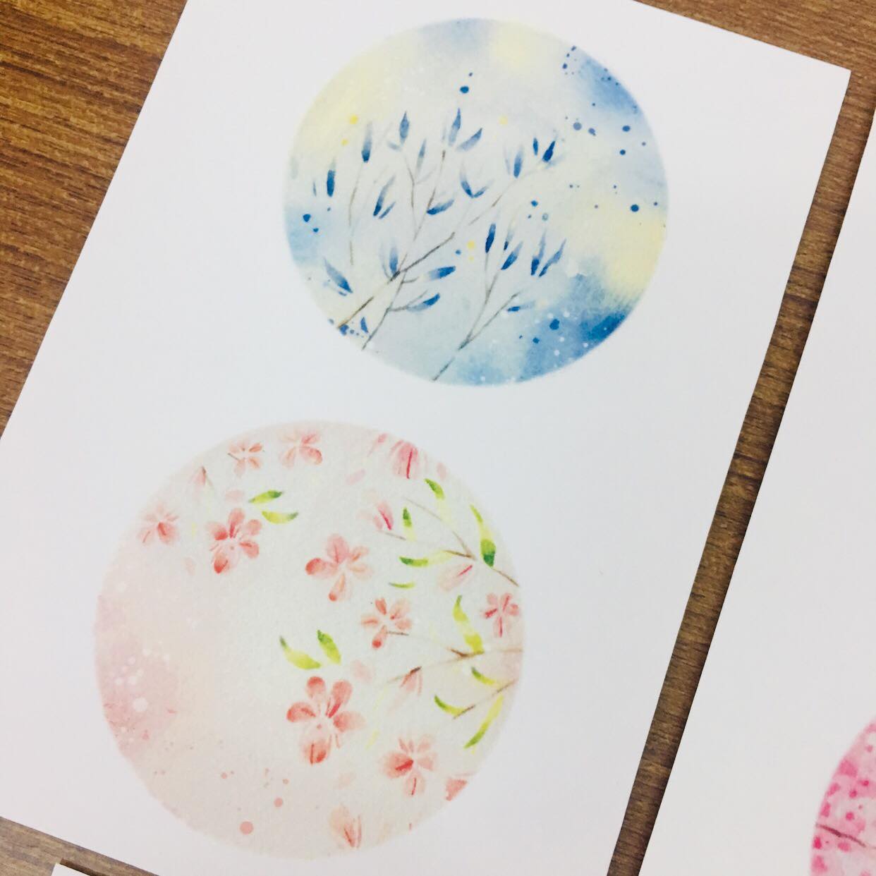 Fungus Girl Pastel Circle Flowers Sticker Sheets