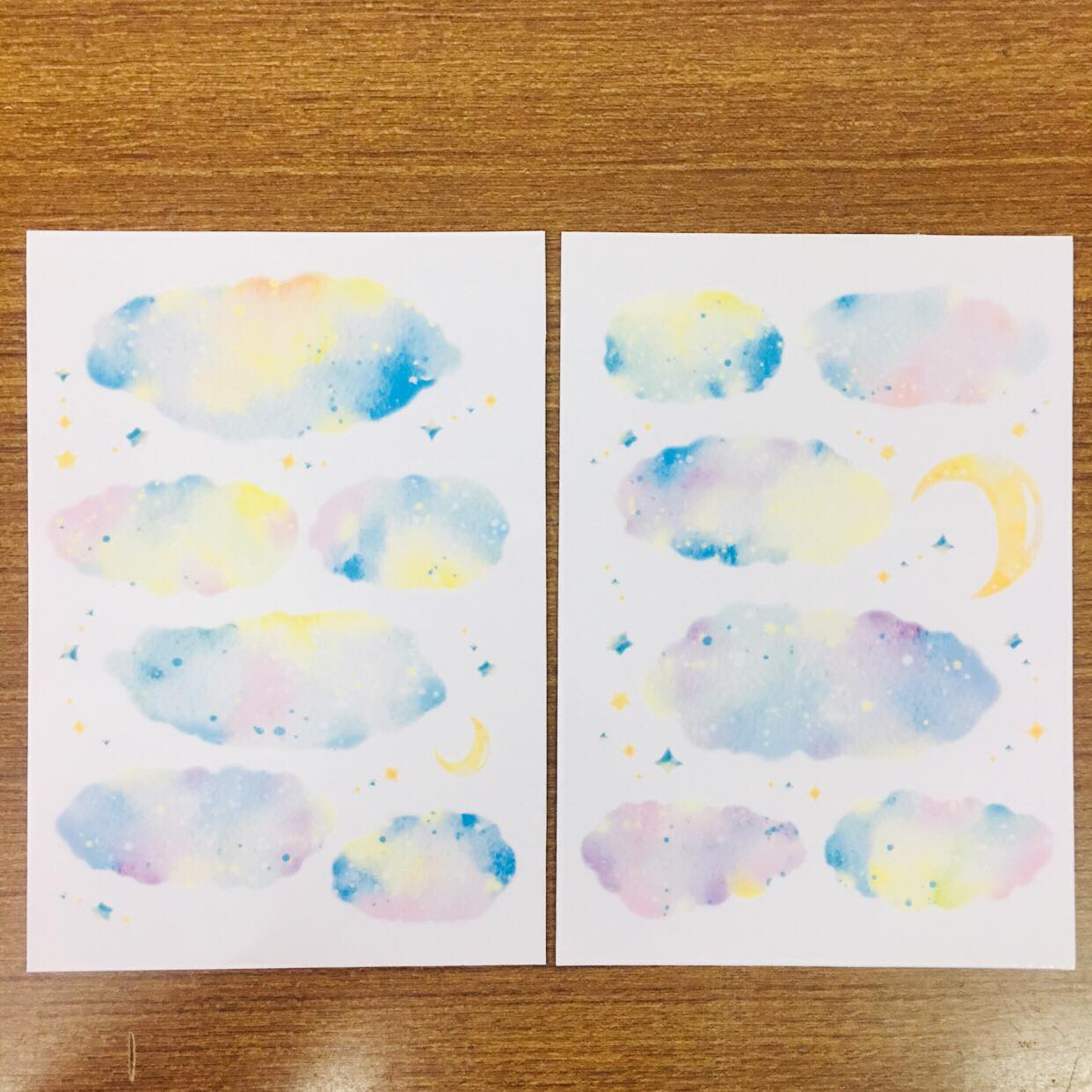 Fungus Girl Pastel Dreamy Clouds Sticker Sheets