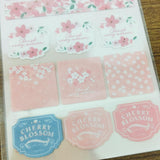 Daiso Korea Sakura Cheery Blossom Ver 1 Masking Sticker Sheets 5pc