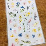 BERG x Pion Watercolor Flowers Ver 2 Transparent Sticker Sheet