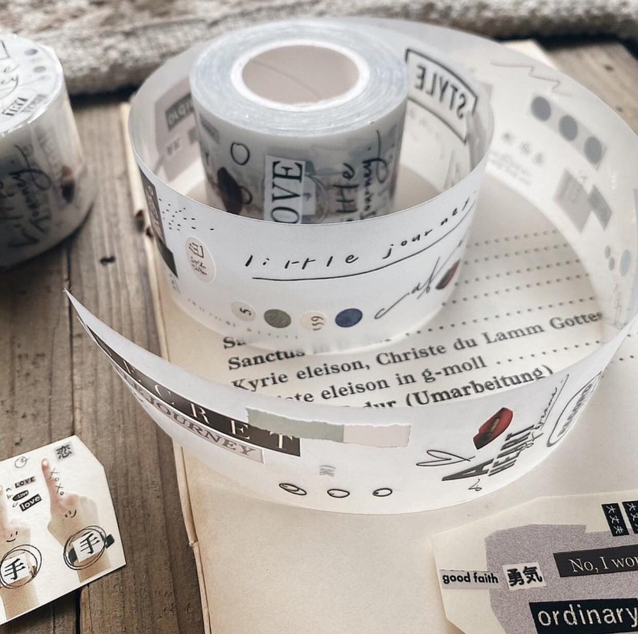 Mr.Eggplants Little Journey Washi Tape Roll and Samples