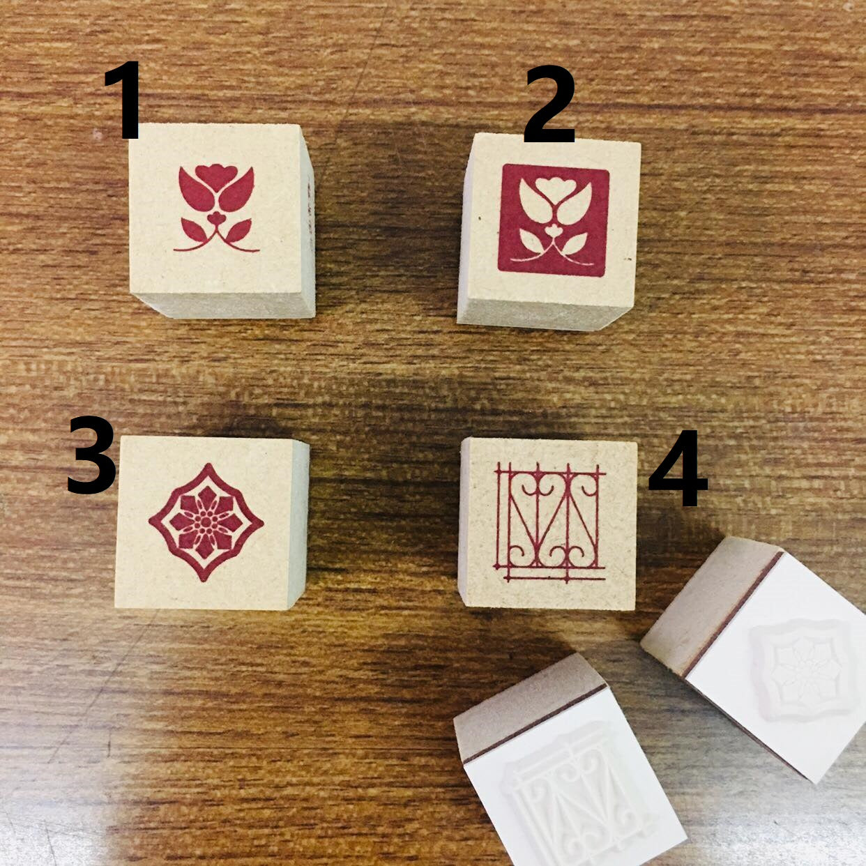somesortoffern Simple Patterns Rubber Wood Stamps