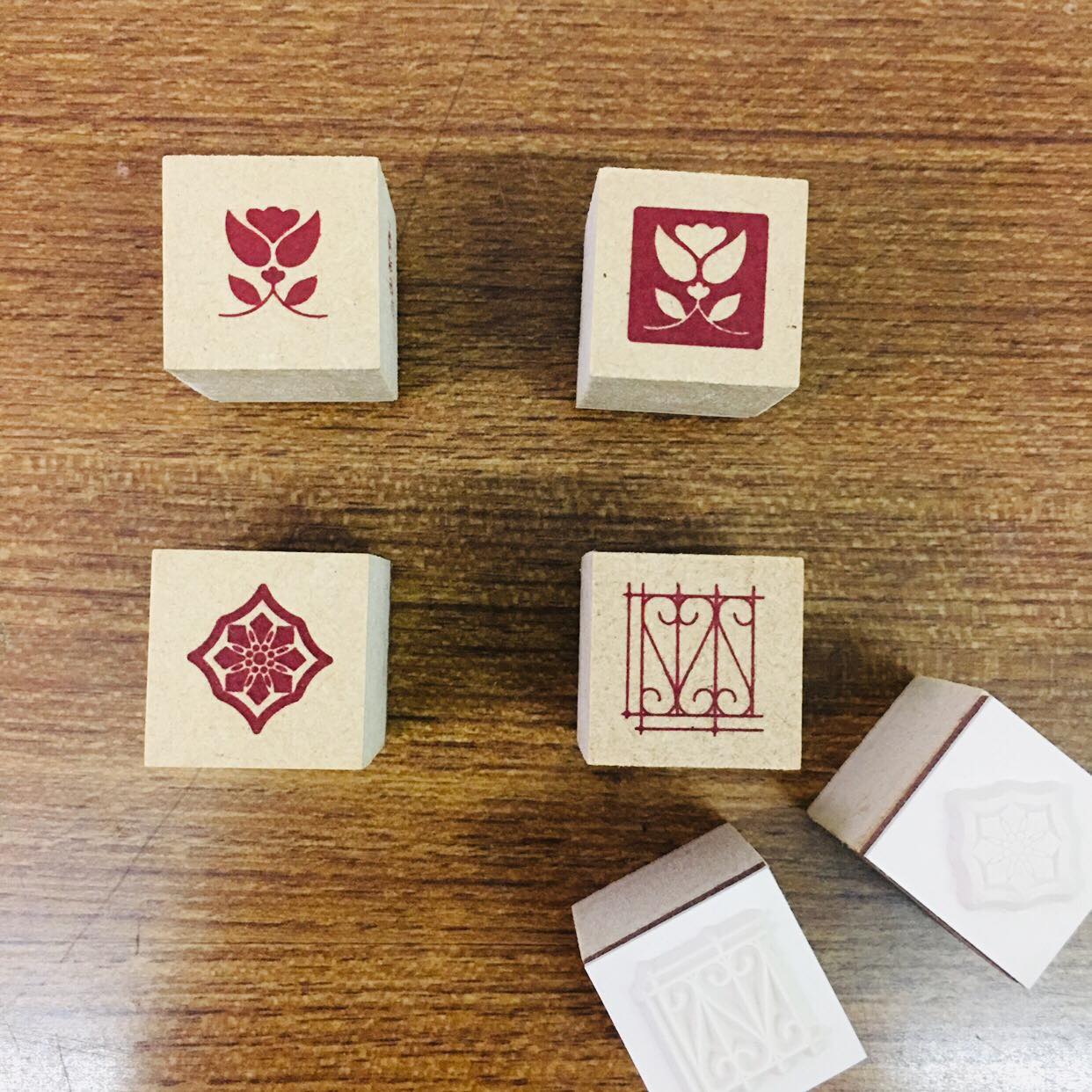 somesortoffern Simple Patterns Rubber Wood Stamps