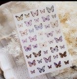 Loidesign Deer and Butterflies Transfer Sticker Sheets Pack