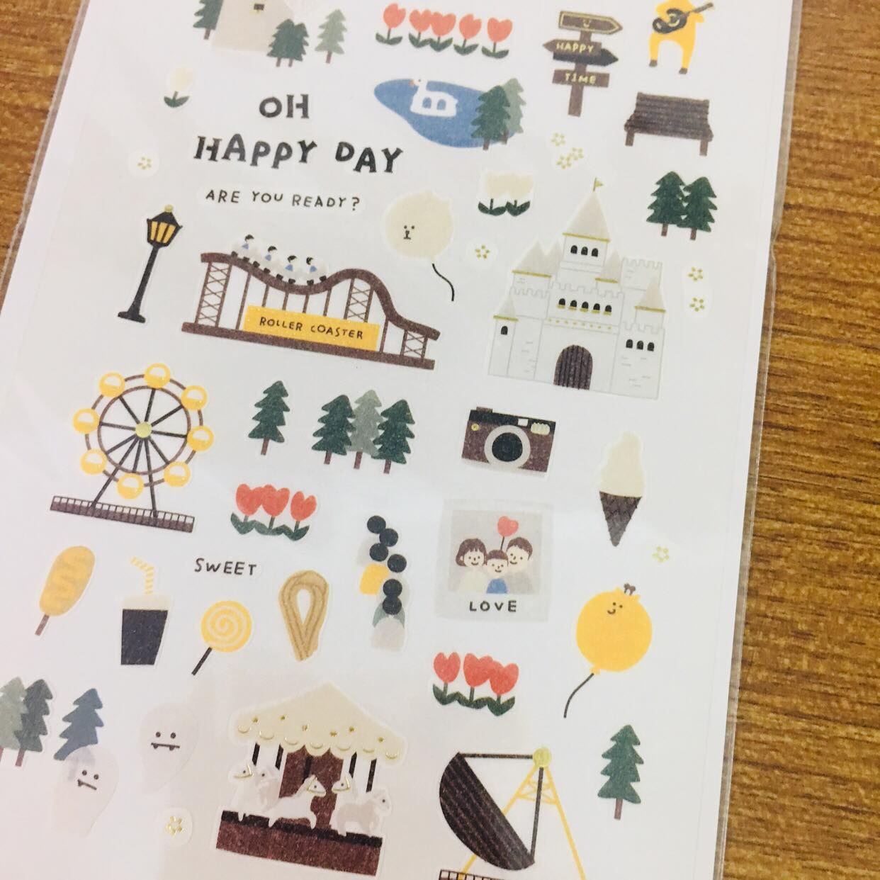 Suatelier Design oh happy day sticker sheet