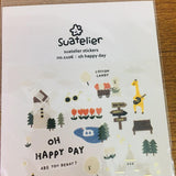Suatelier Design oh happy day sticker sheet
