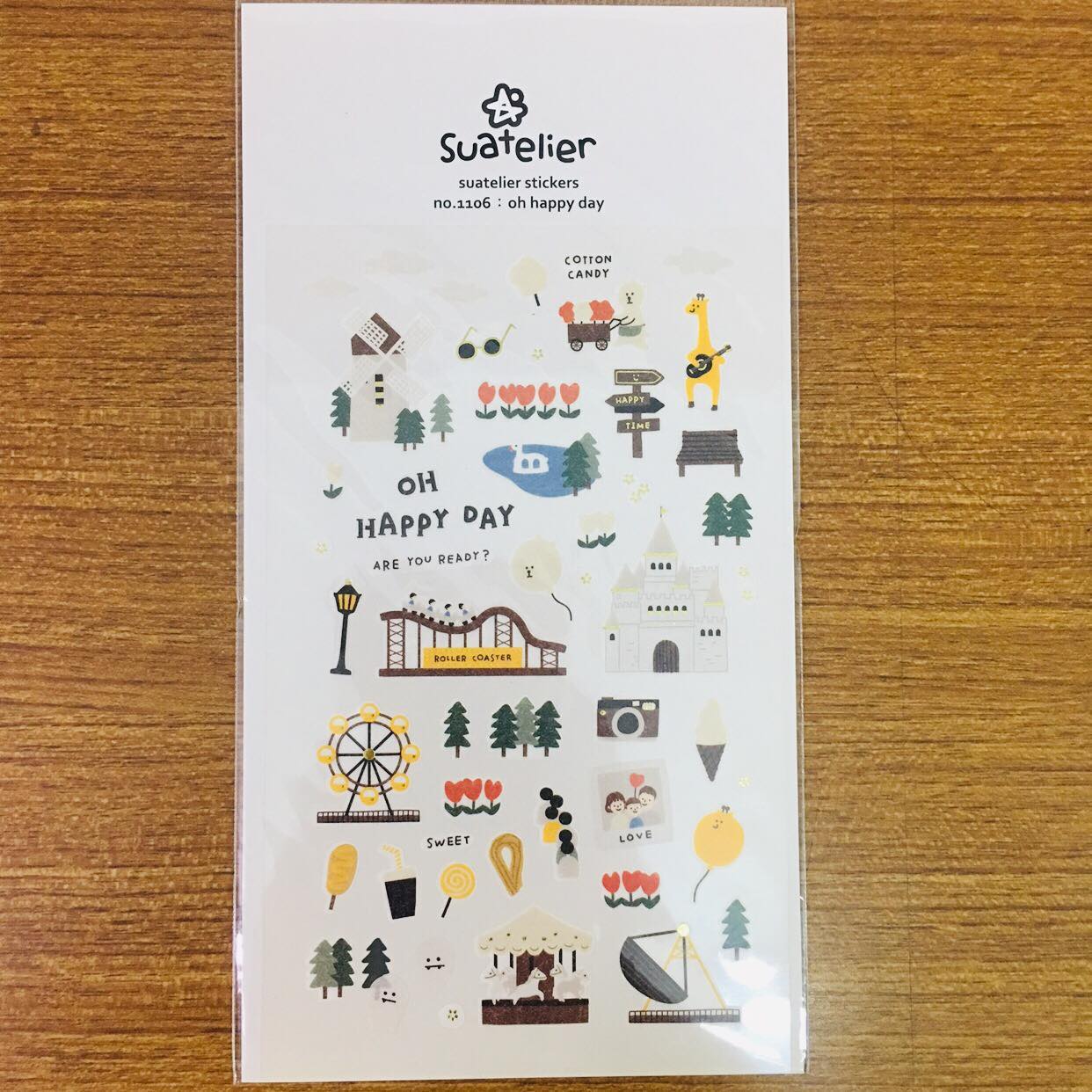 Suatelier Design oh happy day sticker sheet