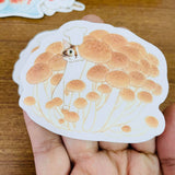 Davidcookslove Mushroom Waterproof Sticker