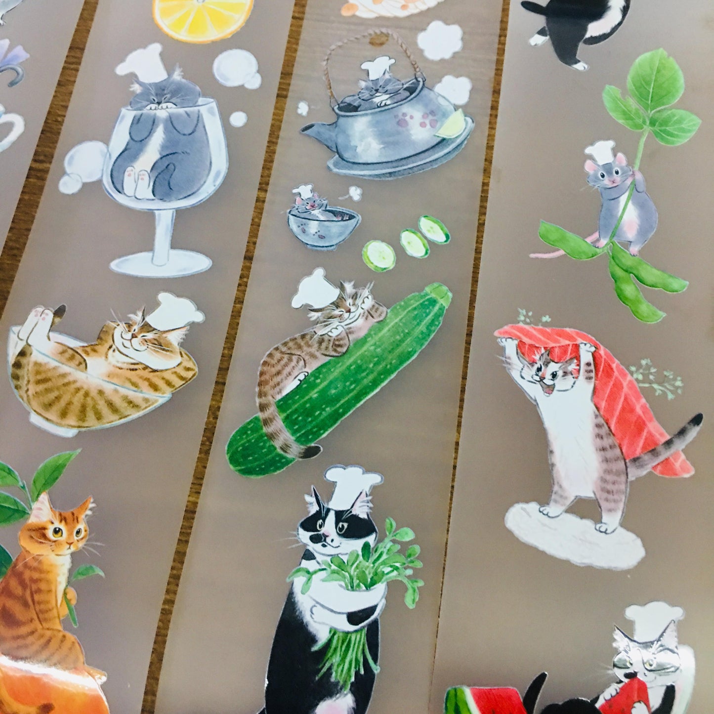 Davidcookslove Food Cats PET Tape Samples and Rolls