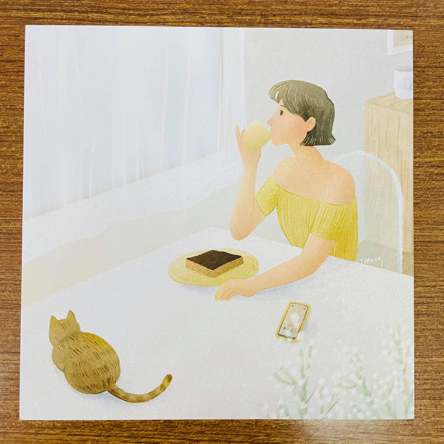 Yuanchii Breakfast Time Postcard