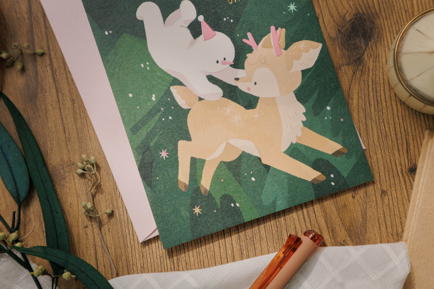 wwiinngg Merry Christmas Postcard