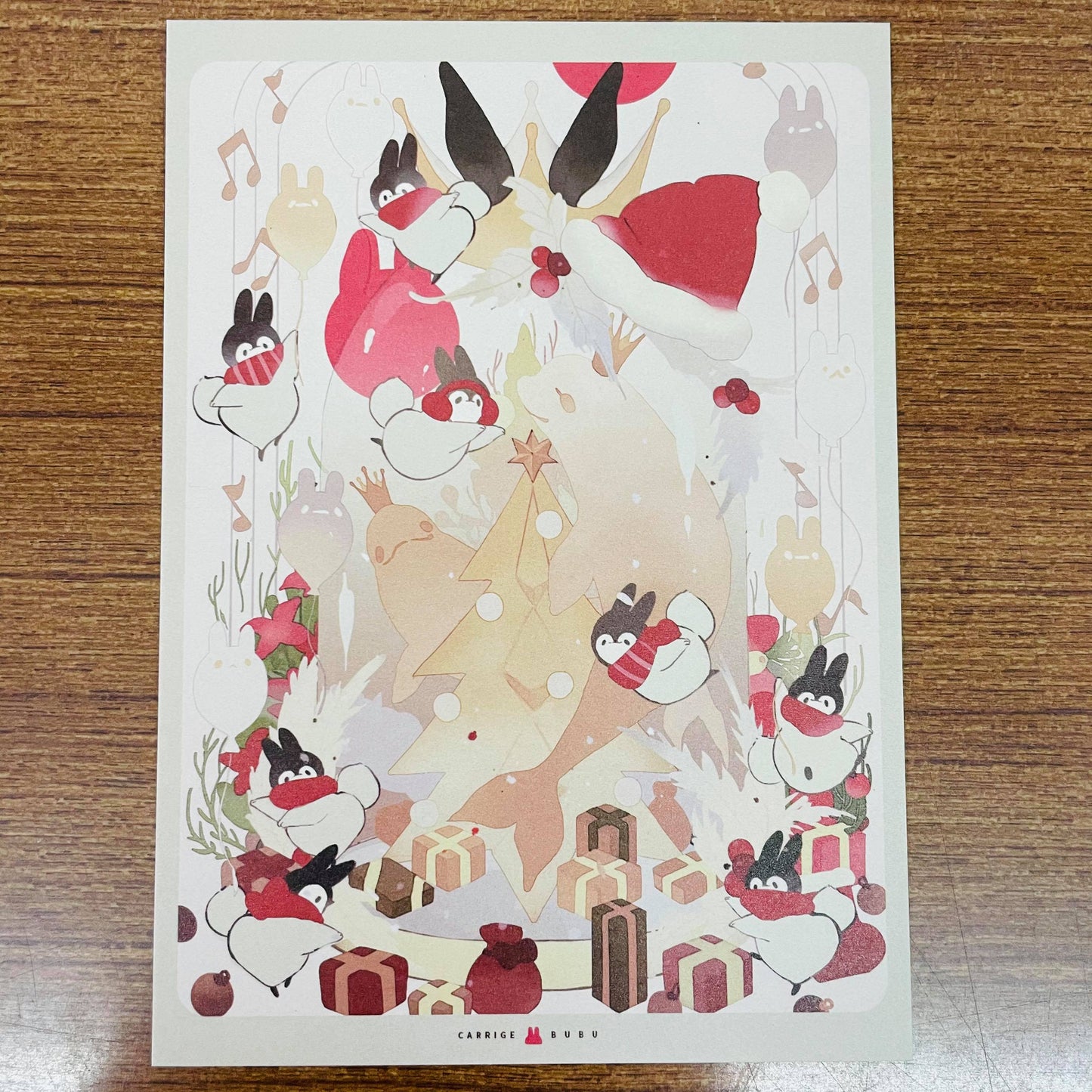Bubukai Christmas Ver.1 Paper Postcard