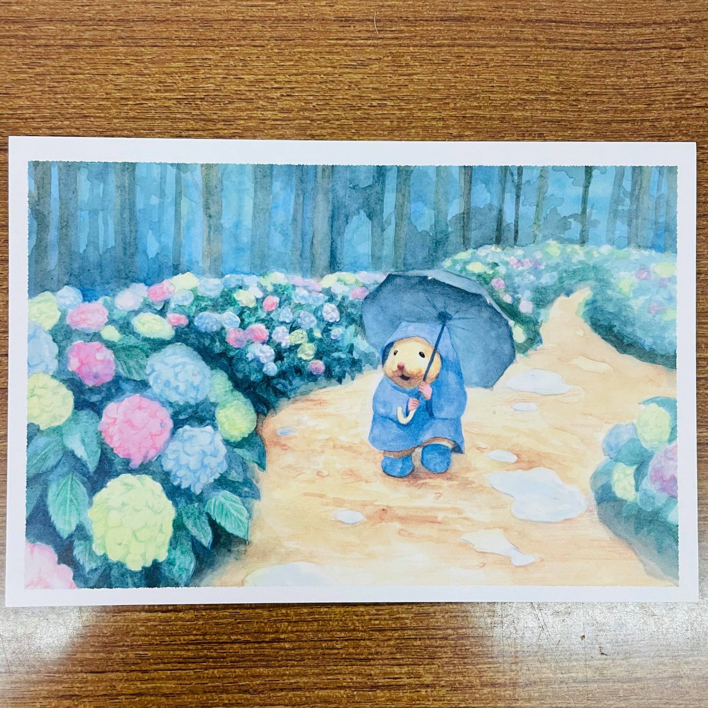 Sukeroku Strolling after Rain Postcard