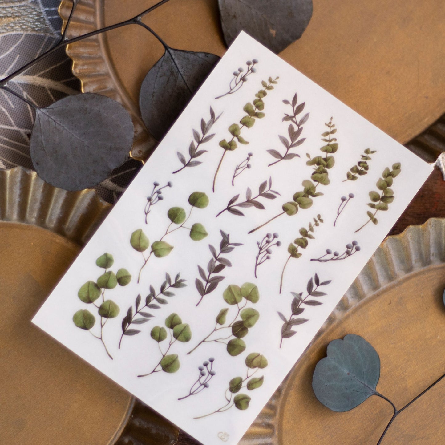 Loidesign Autumn Flowers Transfer Sticker Sheets Pack