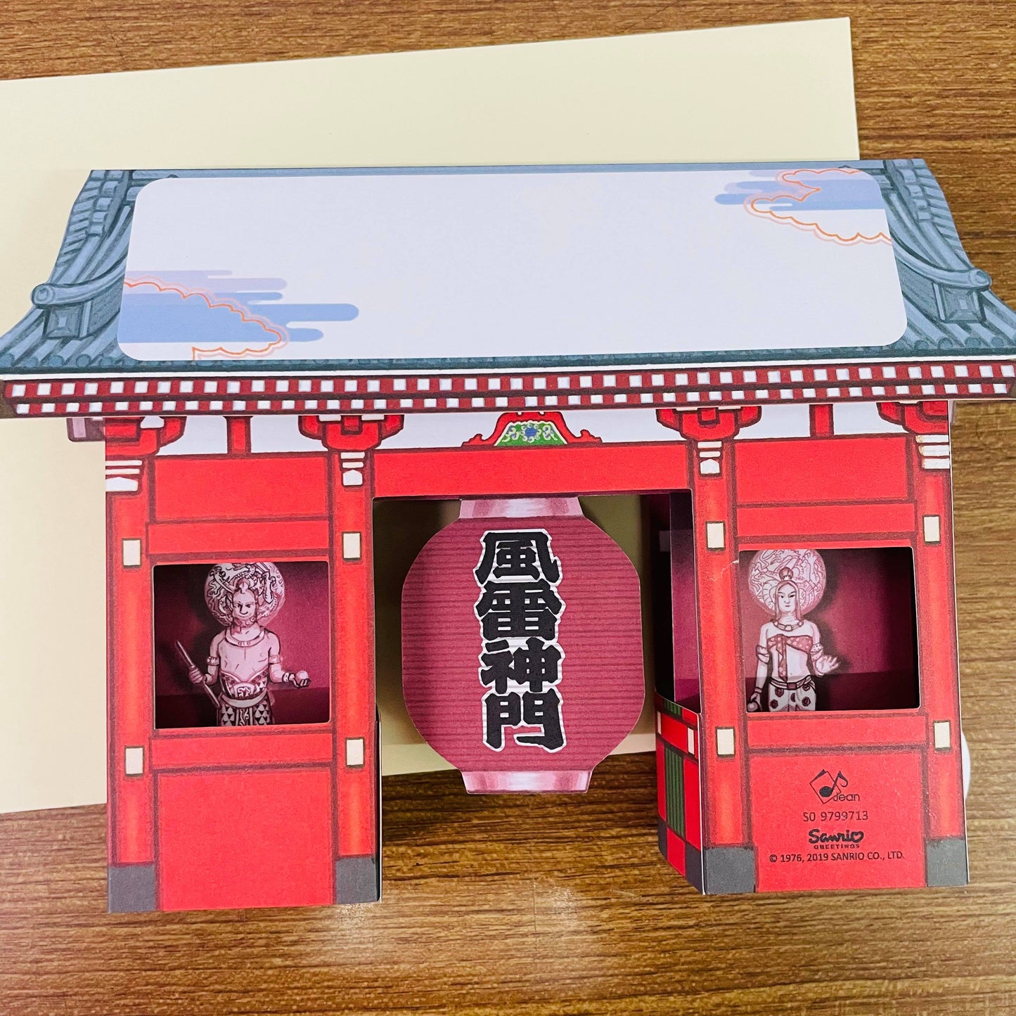 Hello Kitty 3D Kaminarimon Thunder Gate Card