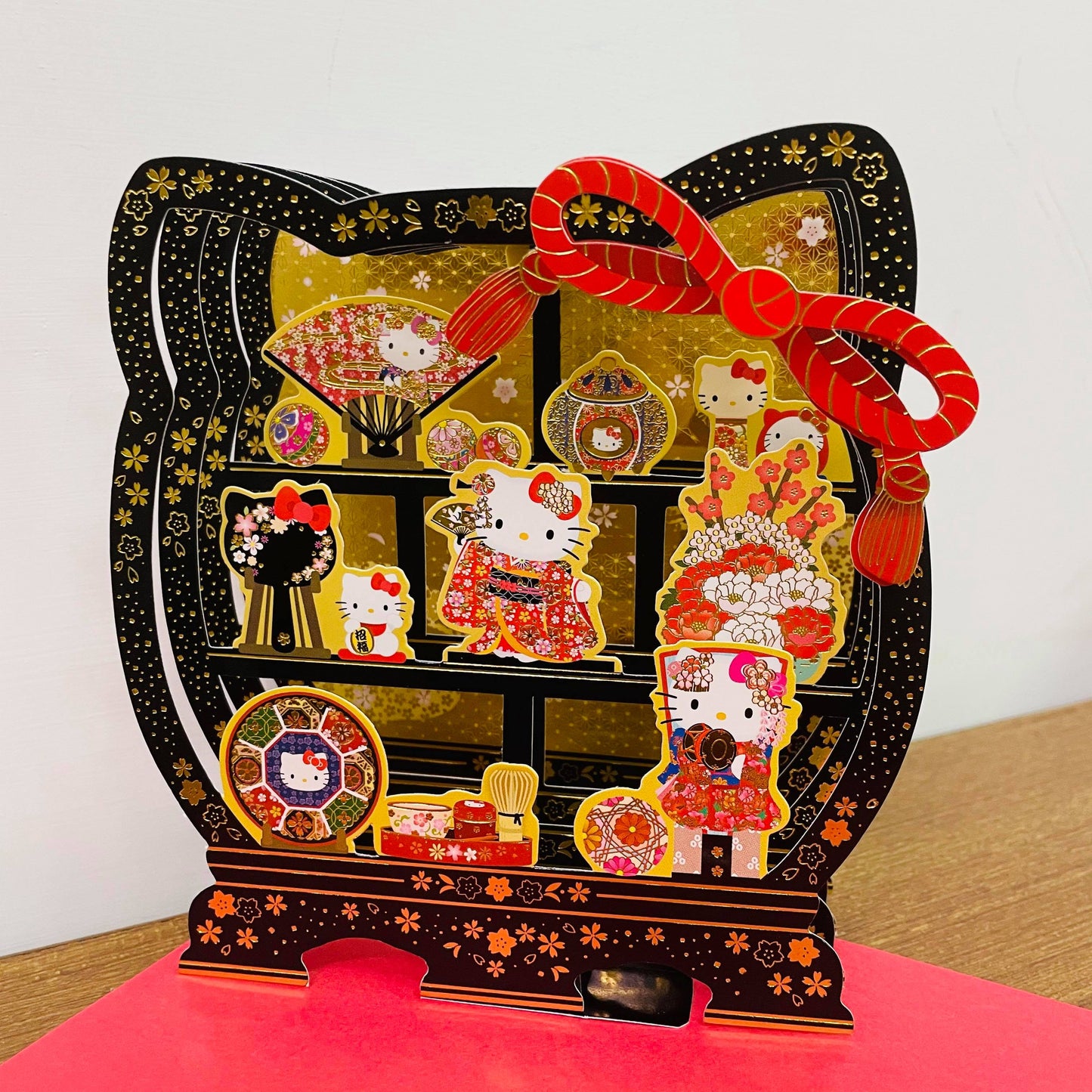 Hello Kitty 3D Japanese Gold Foiled Card