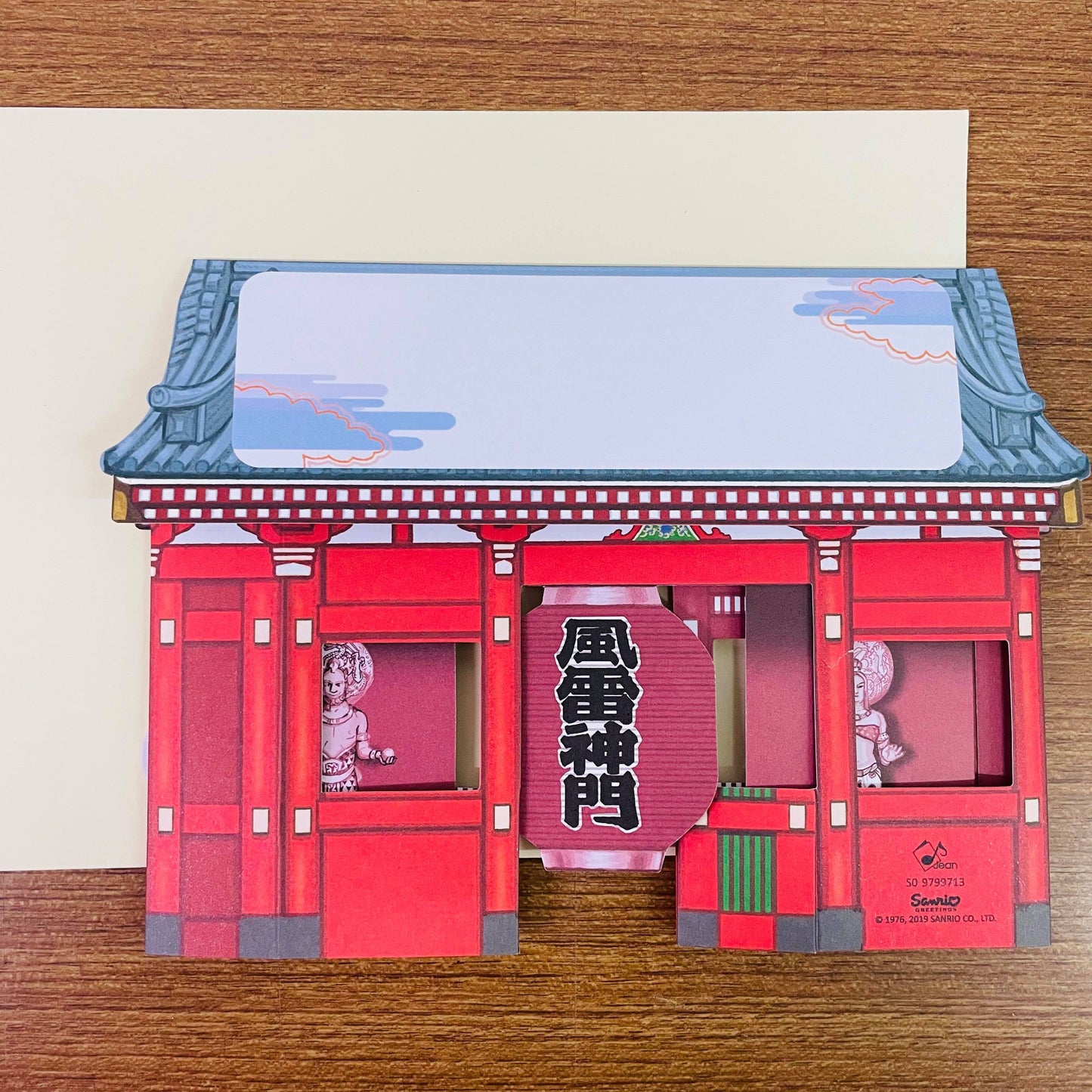 Hello Kitty 3D Kaminarimon Thunder Gate Card